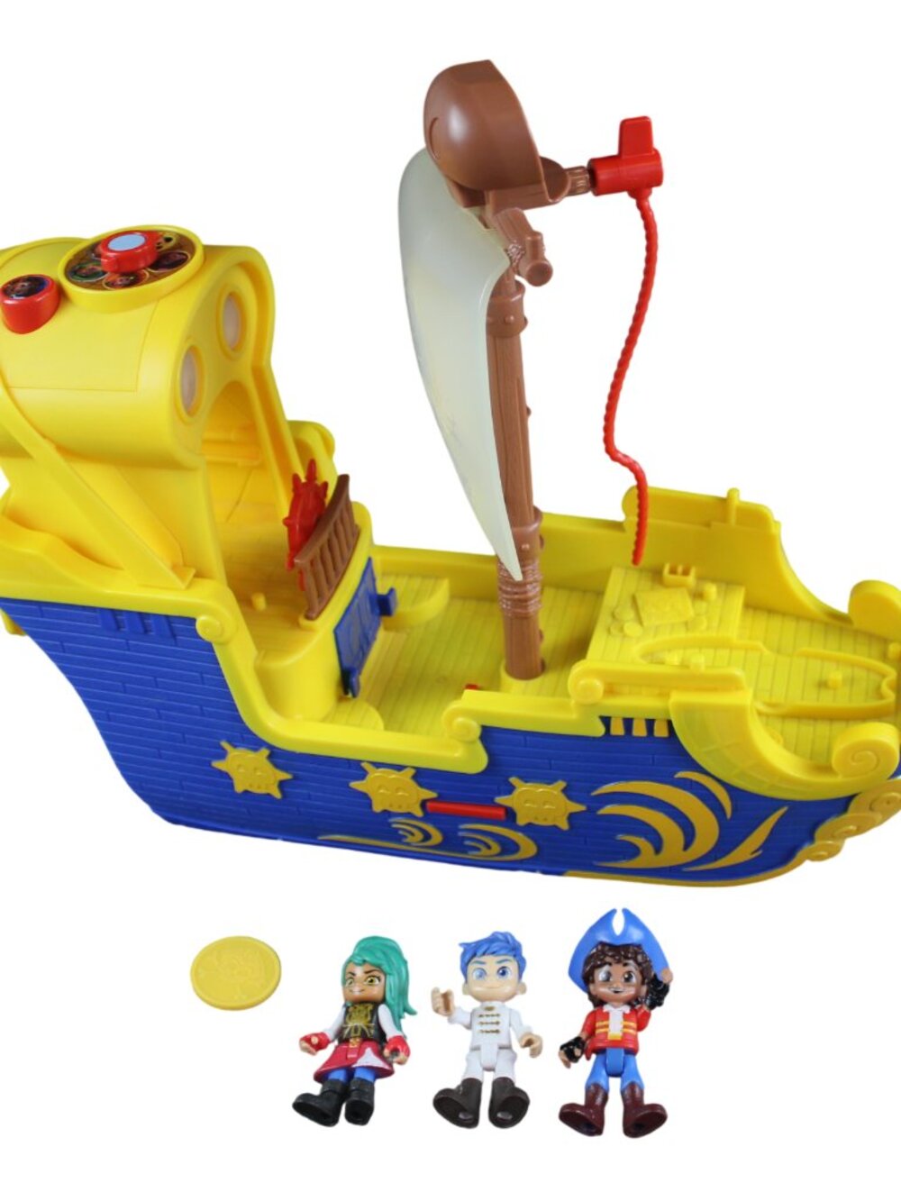 Santiago of the Seas El Bravo Pirate Ship Set Lights Sounds Fisher Price Toy